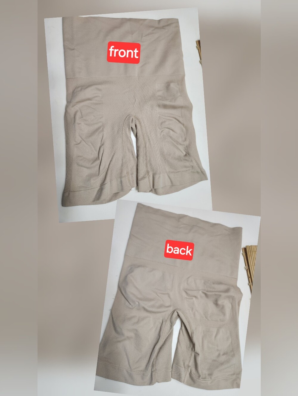 Marilyn Monroe Seamless Shaping Shorts. This high-waisted mid-thigh body shaper